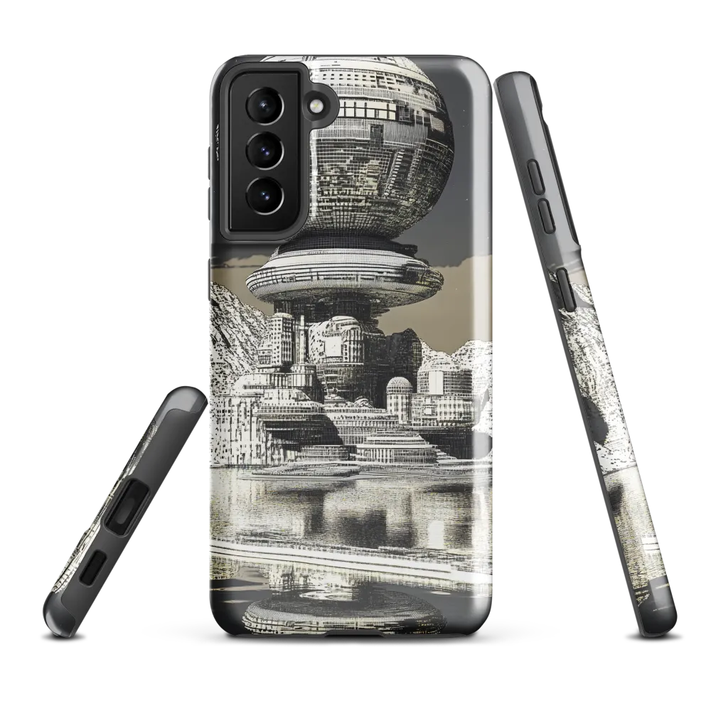 Reflections of a Futuristic Dreamscape | Phone Case |  S21 Plus | Tough Case | Glossy