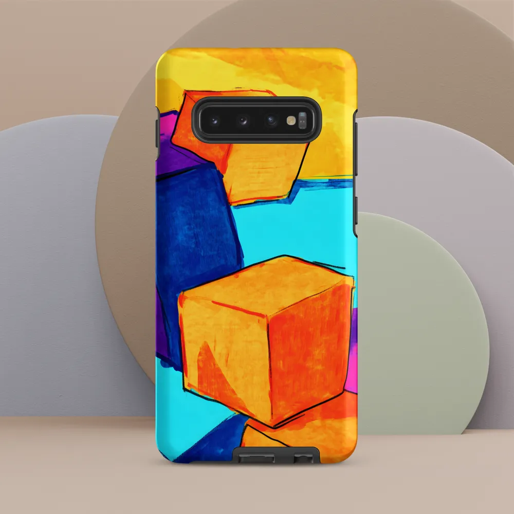 Playful Cubes in Vibrant Harmony