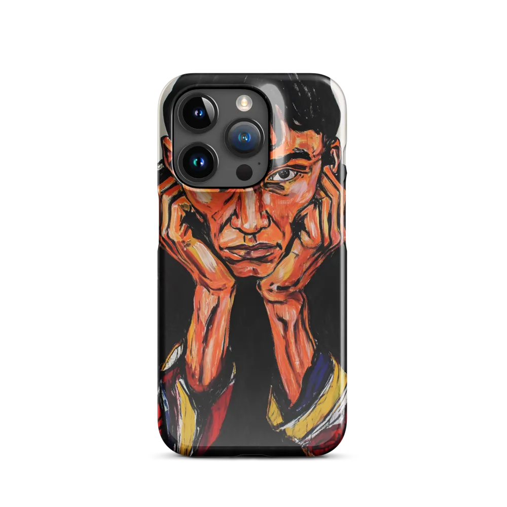 Contemplative Intensity: An Expressionist Portrait