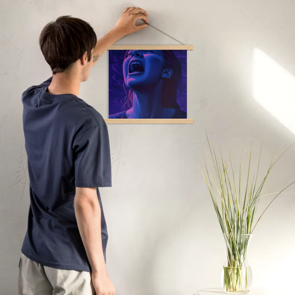 Echoes of Anguish | Poster With Oak Wood Hanger | 14″×14″