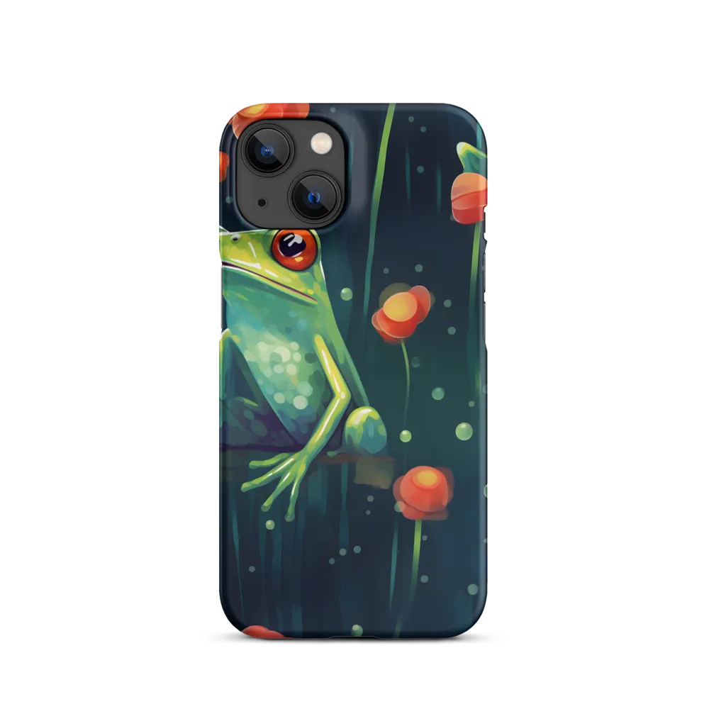 Playful Frogs in a Lush Pond
