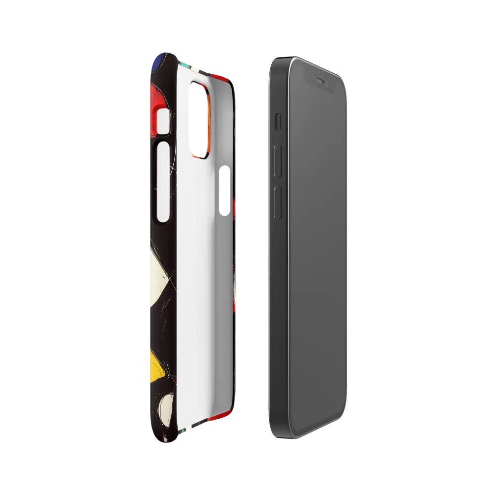 Vibrant Geometric Symphony | Phone Case |  12 Mini | Snap Case | Matte