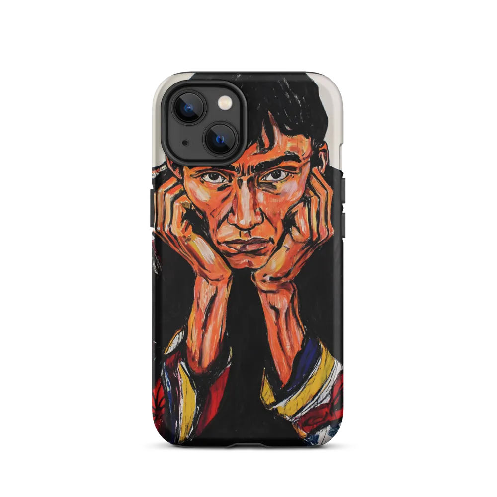 Contemplative Intensity: An Expressionist Portrait