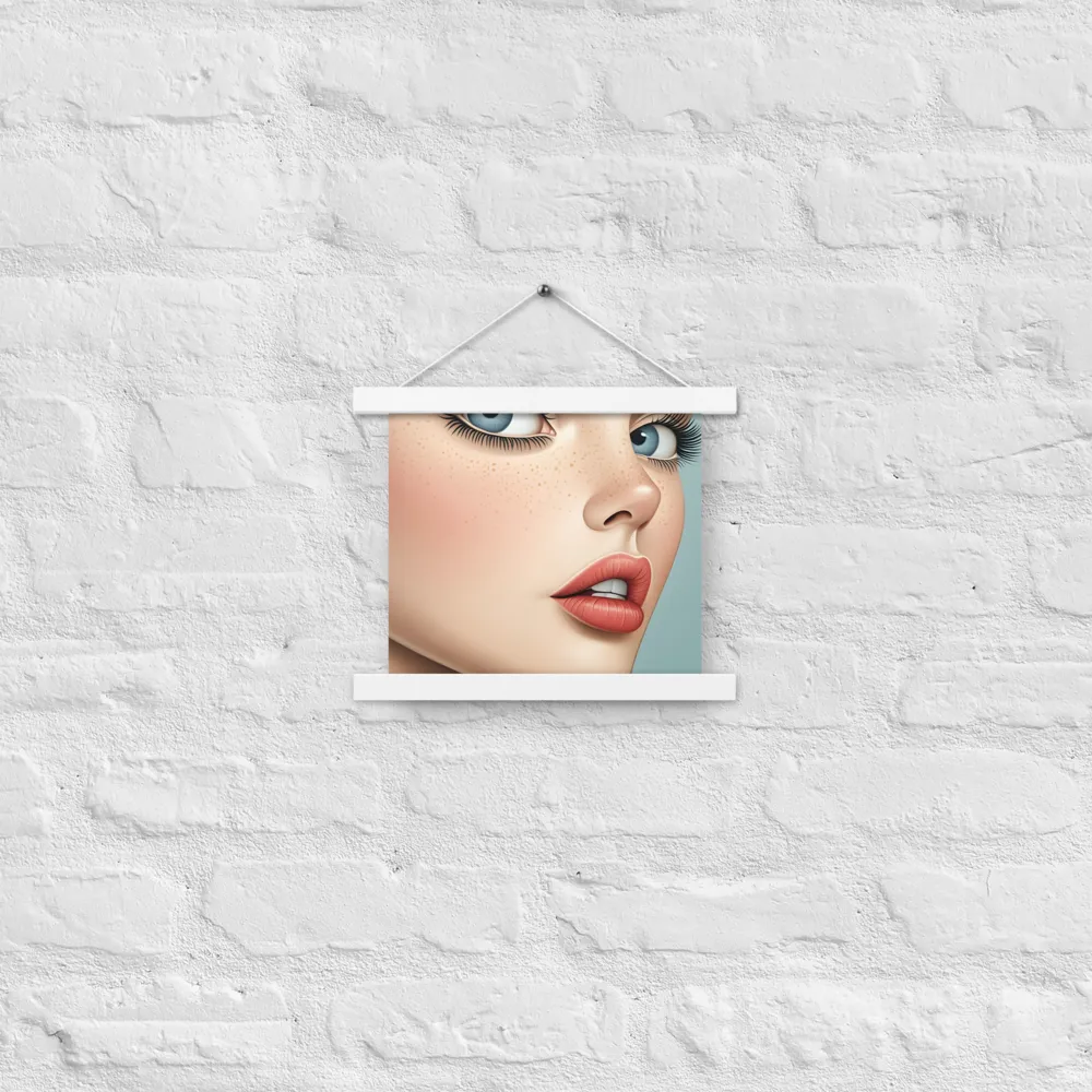 Intriguing Elegance | Poster With White Wood Hanger | 10″×10″