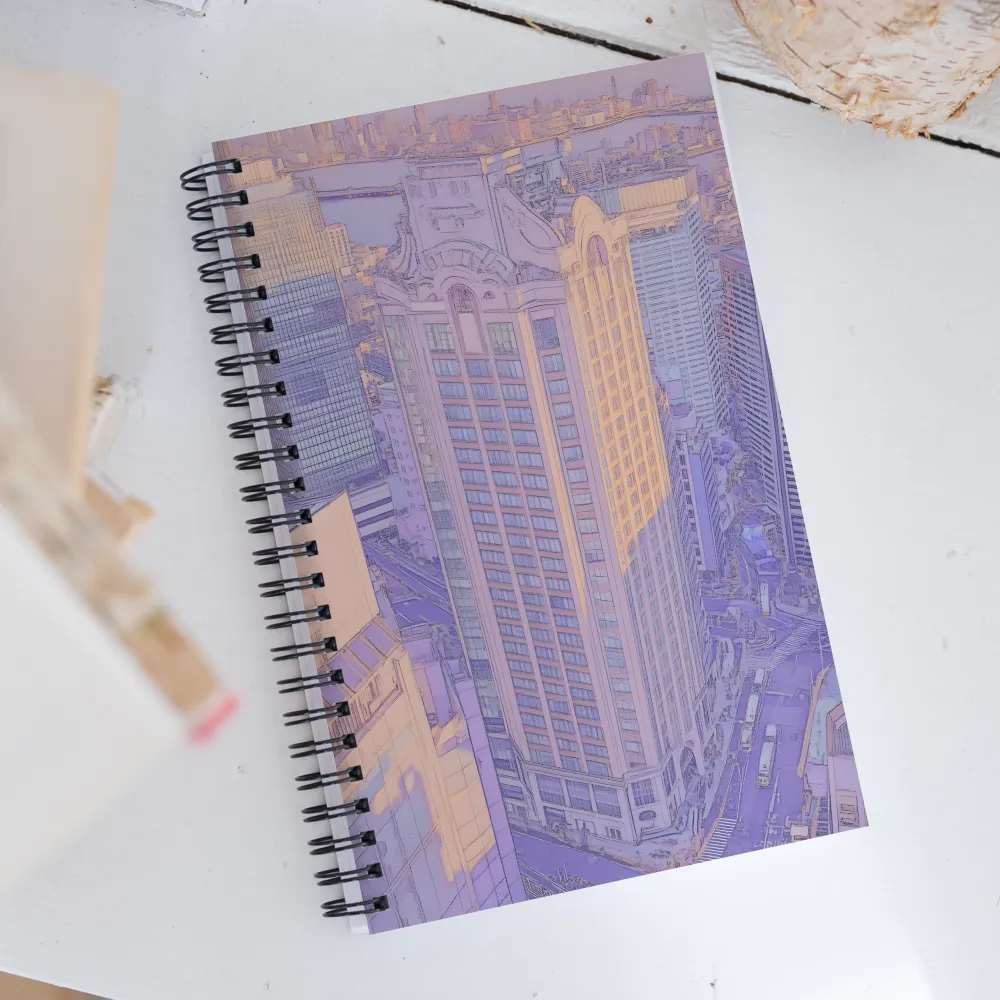 Urban Symphony: An Art Deco Dream | Spiral Notebook