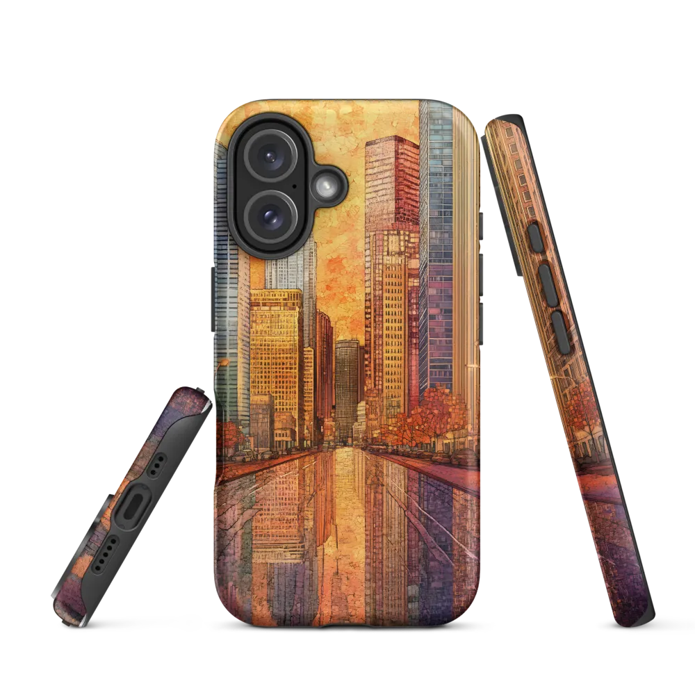 Reflections of a Vibrant City | Phone Case