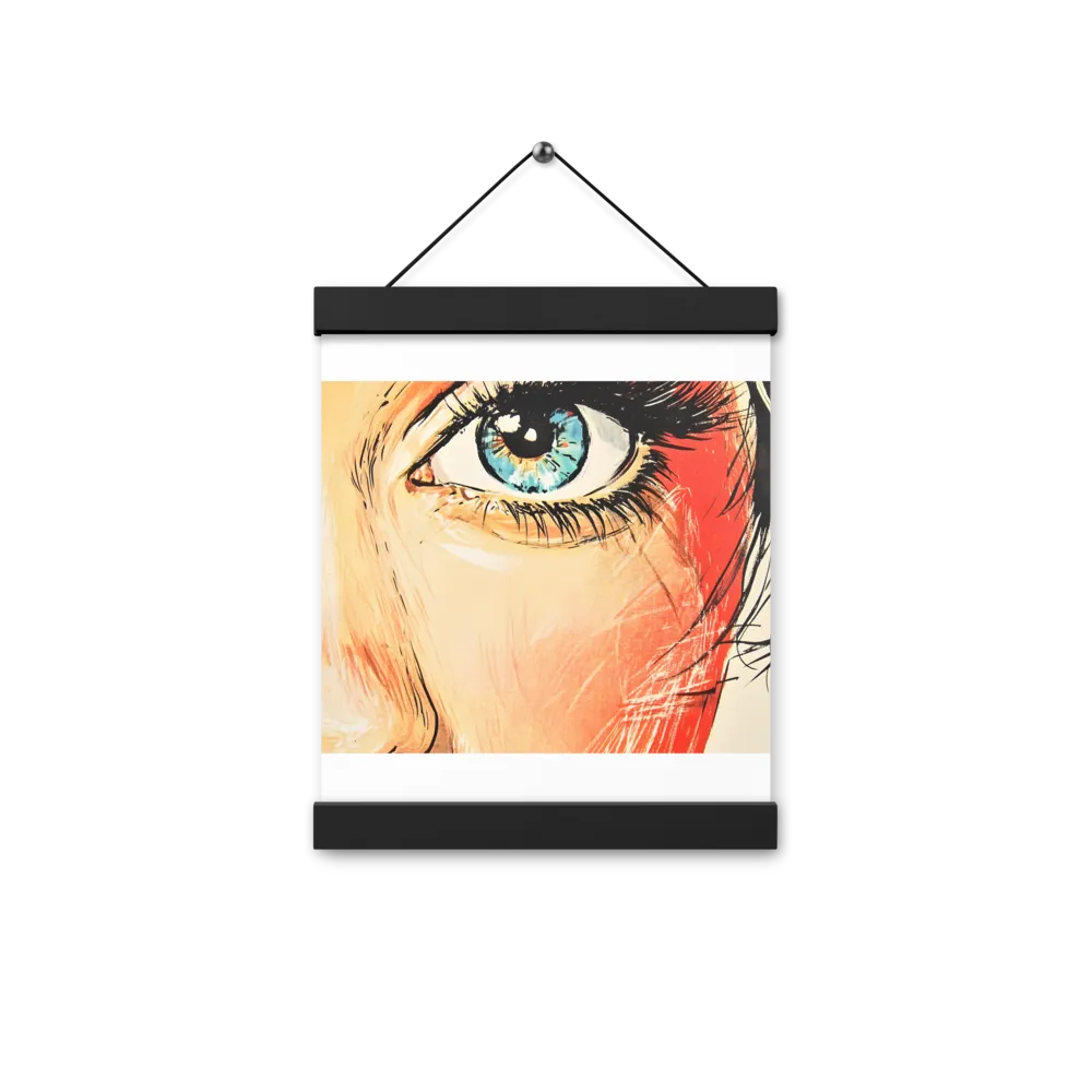 Gaze of Emotion | Poster With Black Wood Hanger | 8″×10″