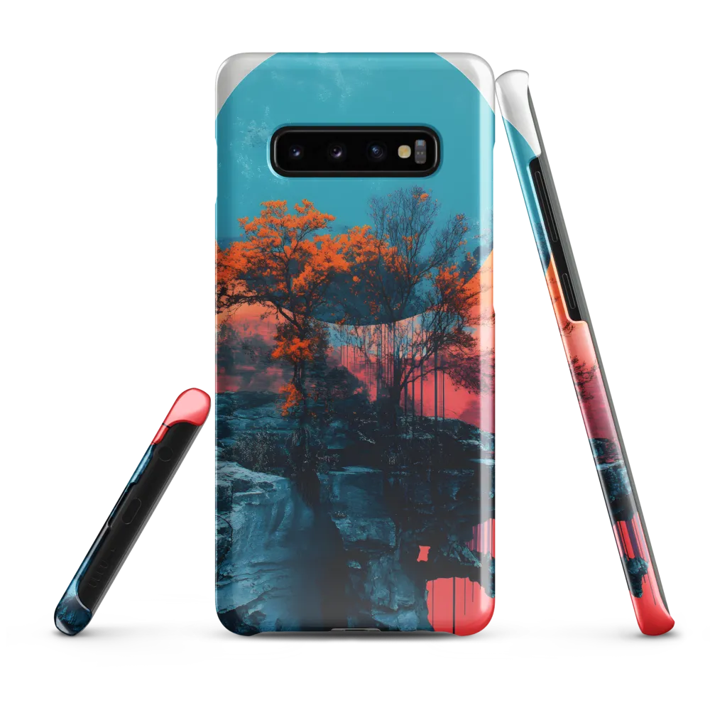 Ethereal Landscapes: A Dance of Color and Form | Phone Case |  S10 Plus | Snap Case | Glossy