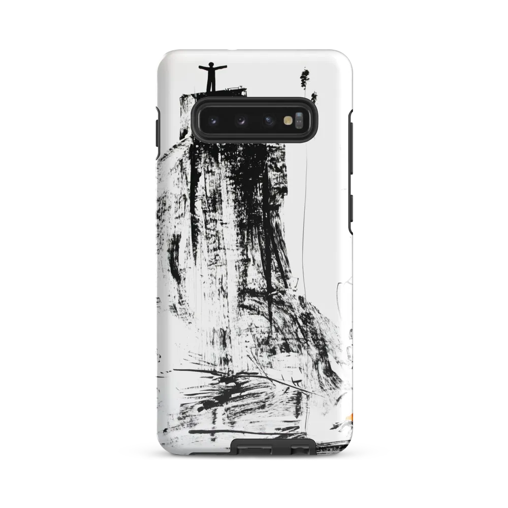 Contemplation on the Edge | Phone Case |  S10 Plus | Tough Case | Glossy