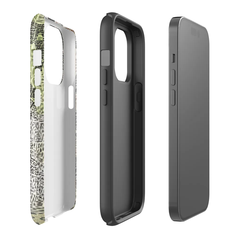 Elegance in Abstract Patterns | Phone Case |  14 Pro | Tough Case | Glossy