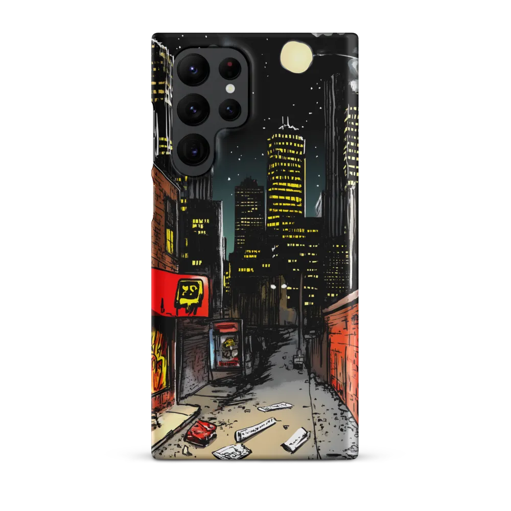 Nocturnal Cityscape: The Hidden Alley | Phone Case |  S22 Ultra | Snap Case | Matte