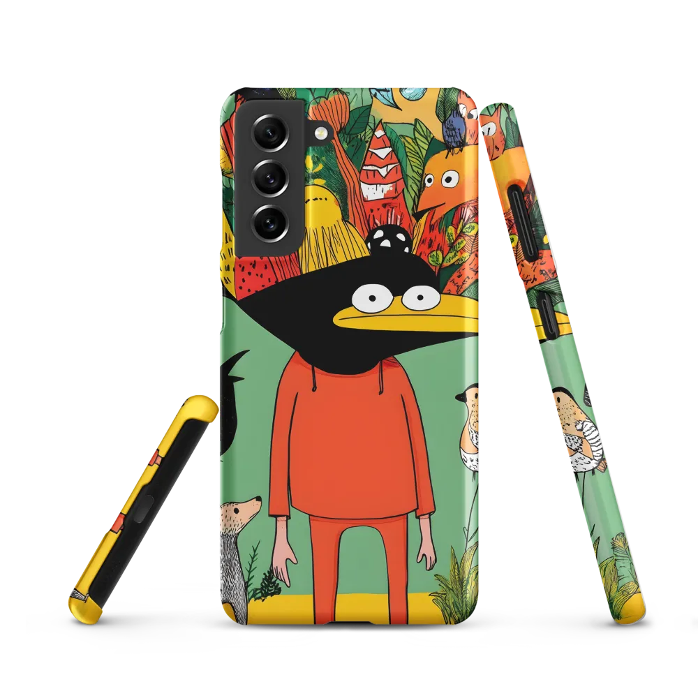 Whimsical Encounter in a Colorful Jungle