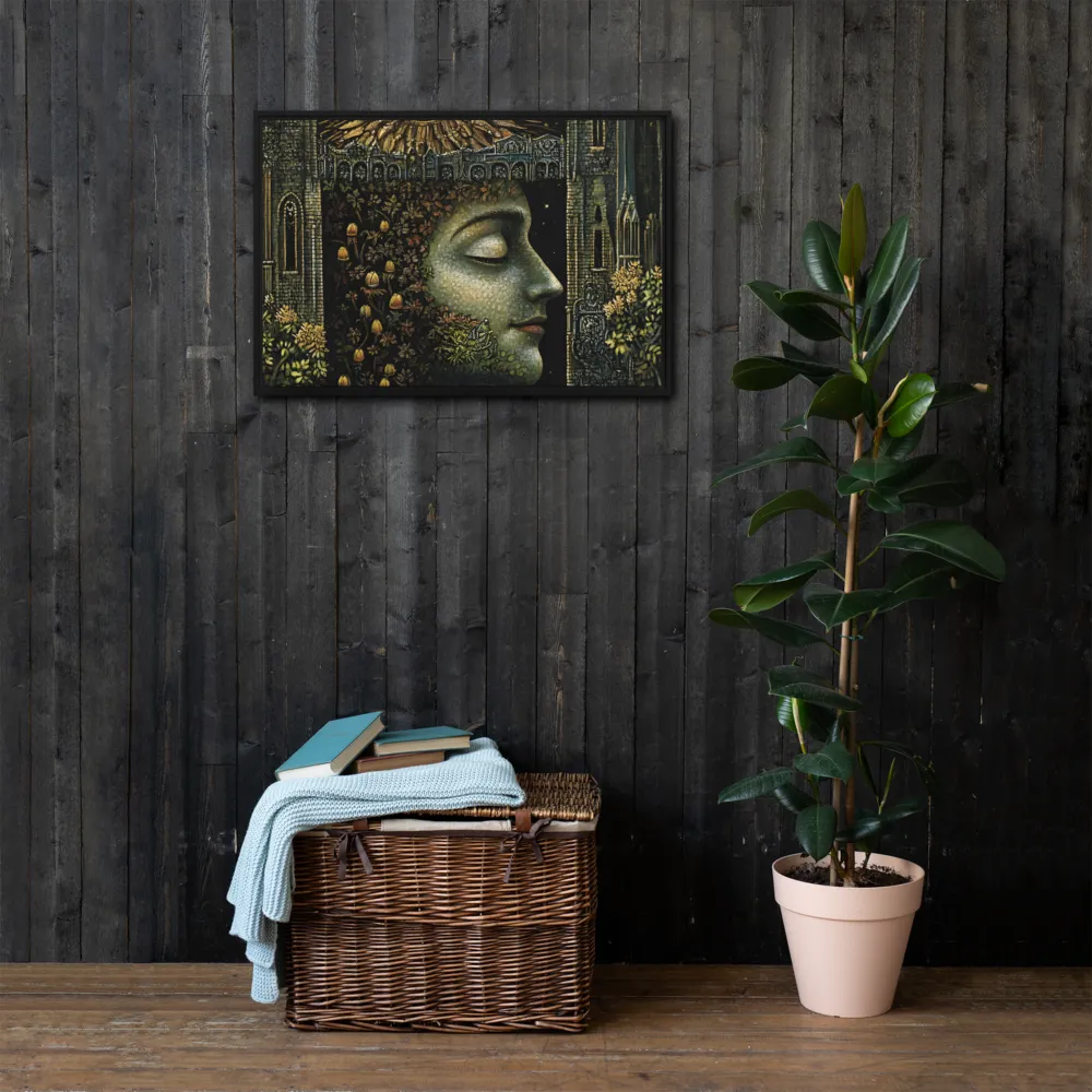 Nature’s Embrace: The Infinite Connection | Canvas with Black Frame | 20″×30″