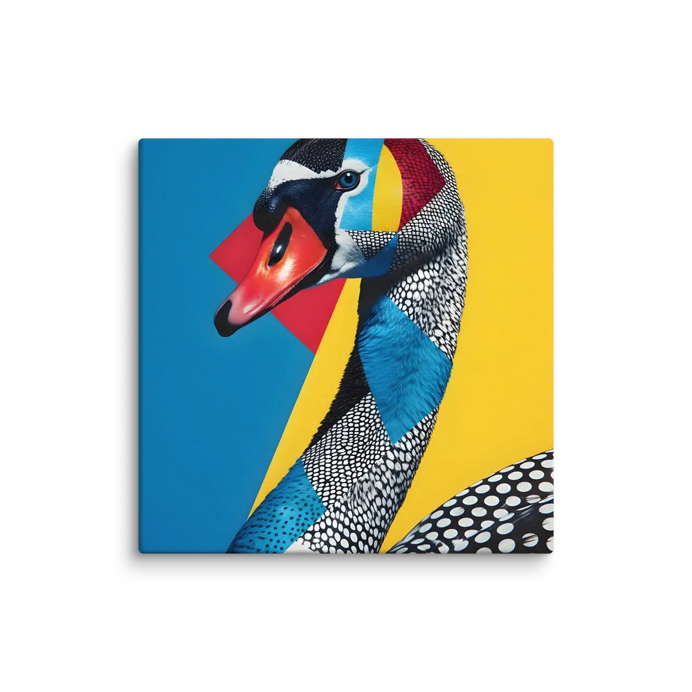 Geometric Swan 
 Canvas | 24″x 24″