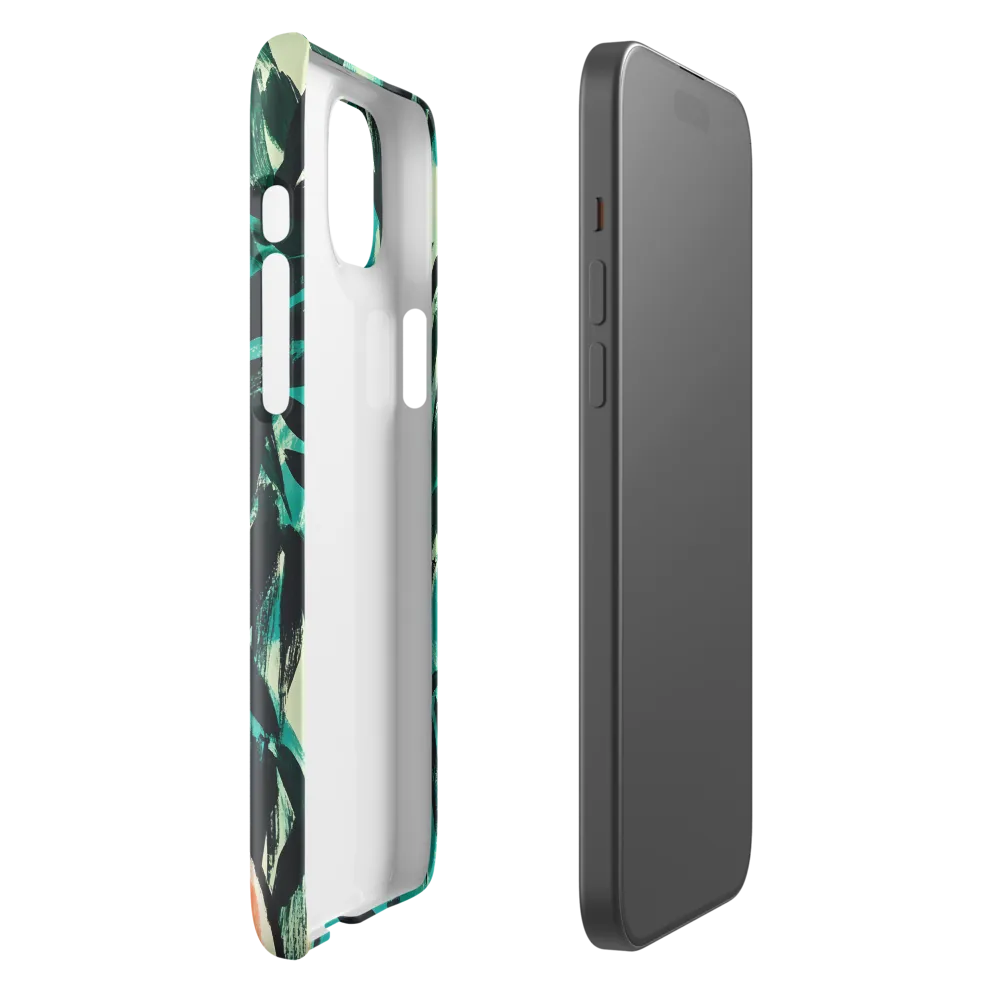 Curious Giraffe in Lush Greenery | Phone Case |  15 Plus | Snap Case | Glossy