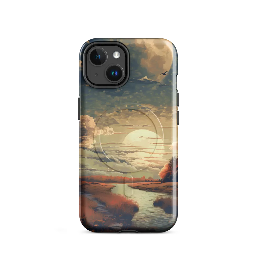 Whispers of Dusk: A Tranquil River Landscape