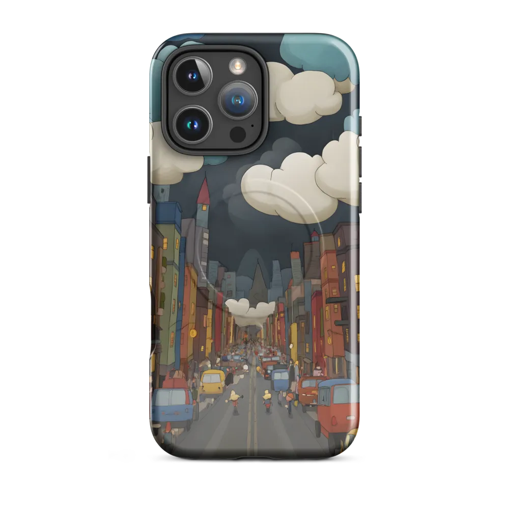 Urban Symphony: A City Awakens at Dusk | Phone Case |  16 Pro Max | MagSafe® Tough Case | Glossy