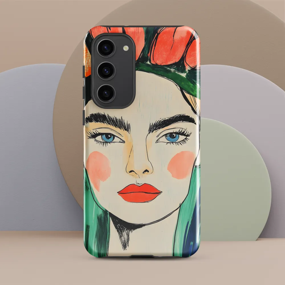 Radiant Bloom: A Serene Portrait