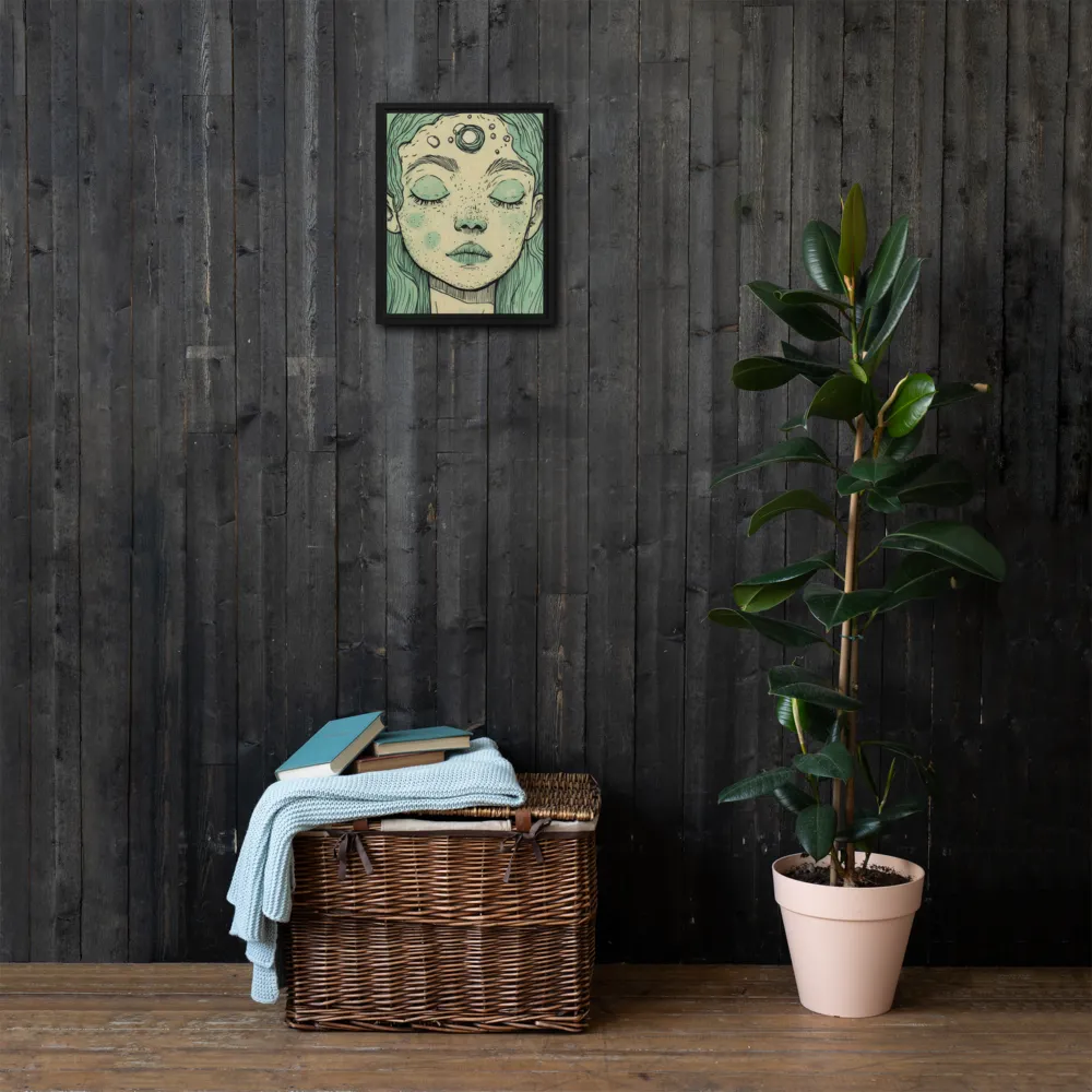Beneath the Surface | Canvas with Black Frame | 11″×14″