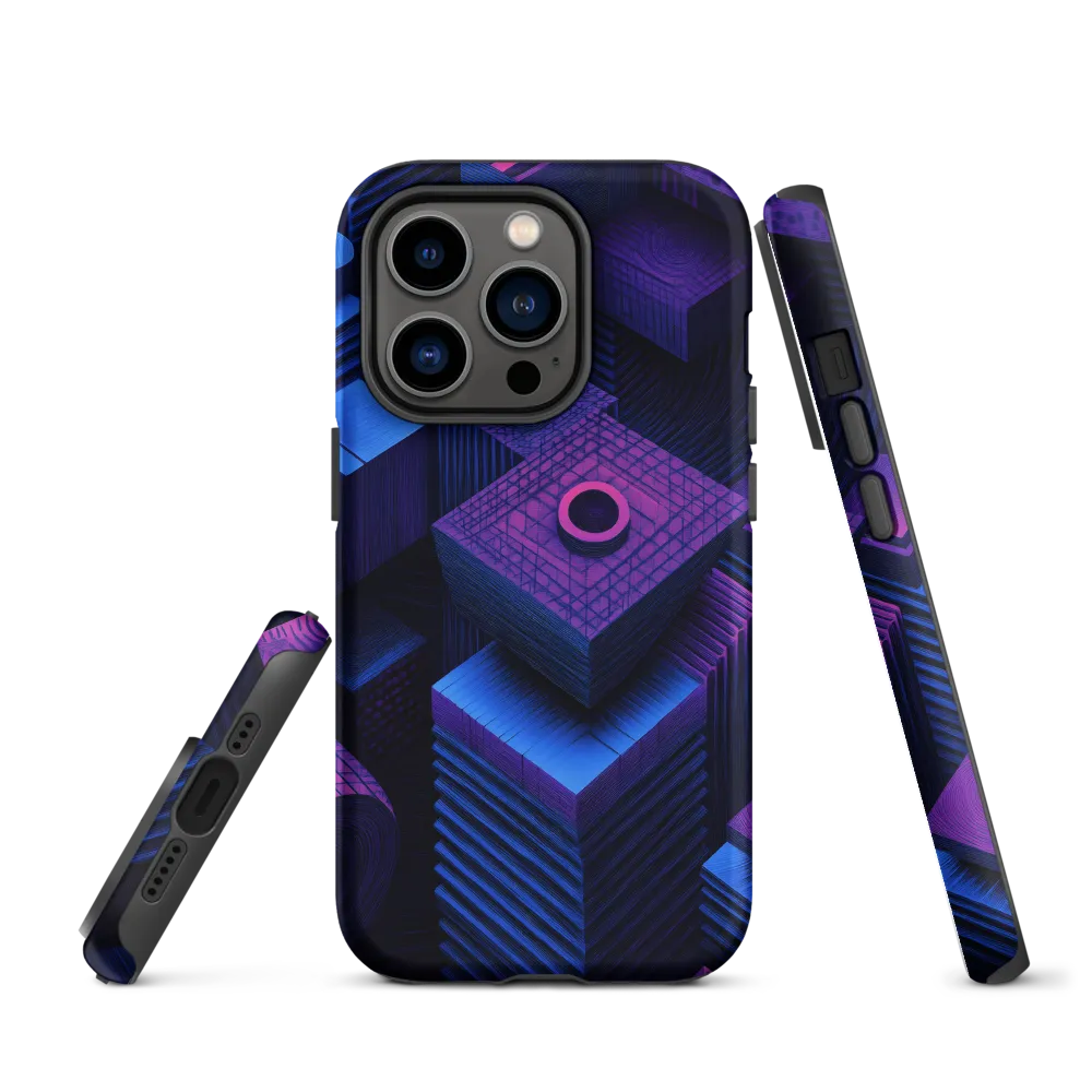 Geometric Dreams in Blue and Purple