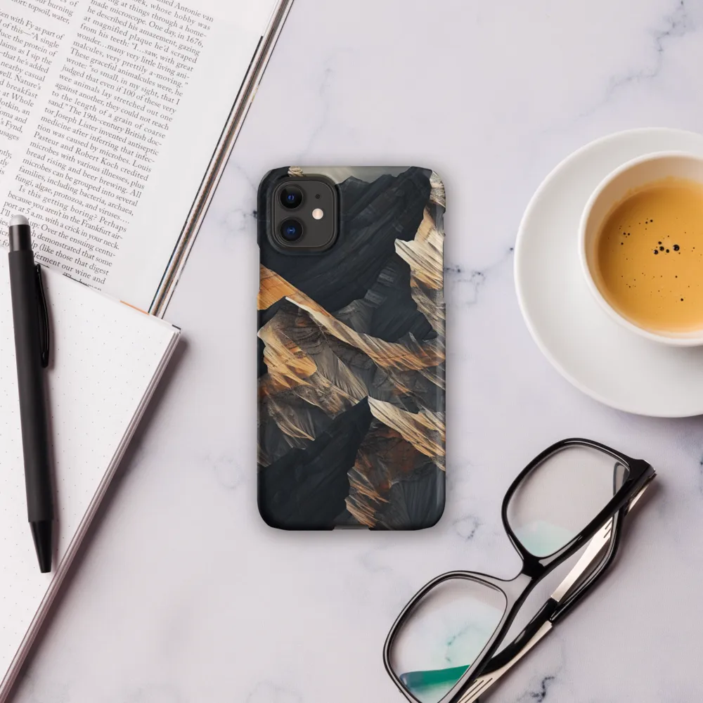 Ethereal Peaks: A Dance of Light and Shadow | Phone Case |  11 | Snap Case | Matte