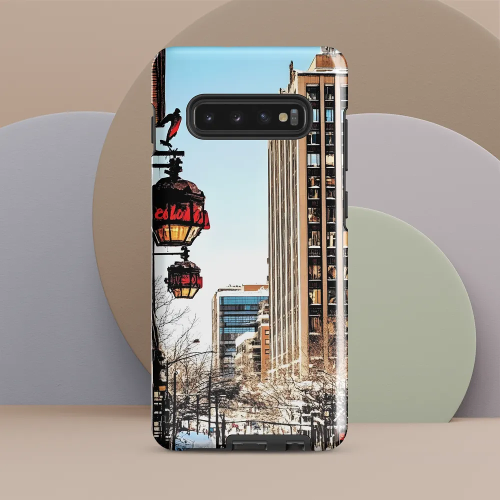 Winter's Urban Embrace | Phone Case |  S10 Plus | Tough Case | Glossy