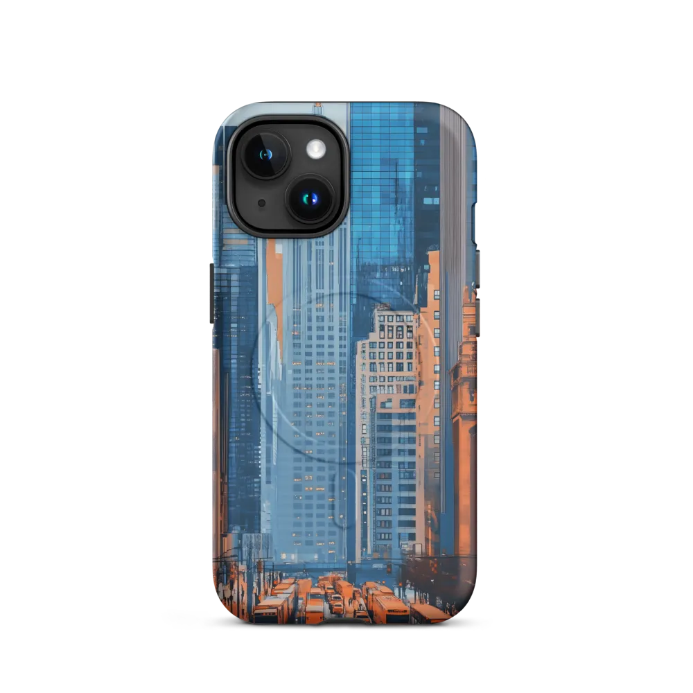Urban Symphony in Blue and Orange
