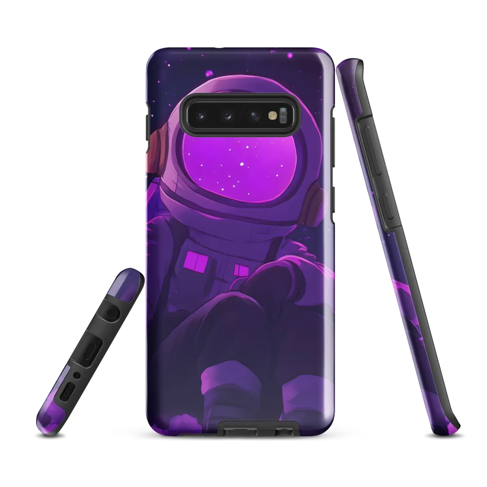 Contemplation in Cosmic Dreams | Phone Case |  S10 Plus | Tough Case | Glossy