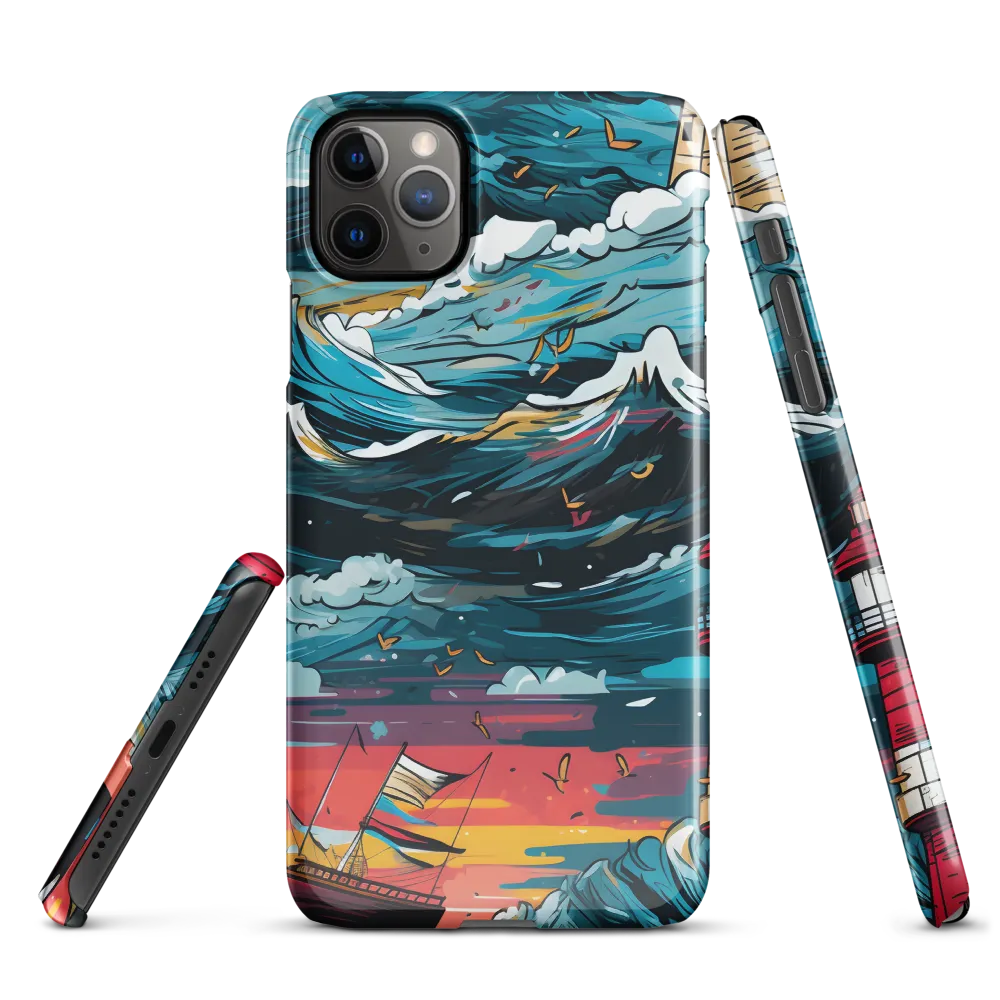 Turbulent Seas: A Lighthouse Adventure | Phone Case |  11 Pro Max | Snap Case | Glossy