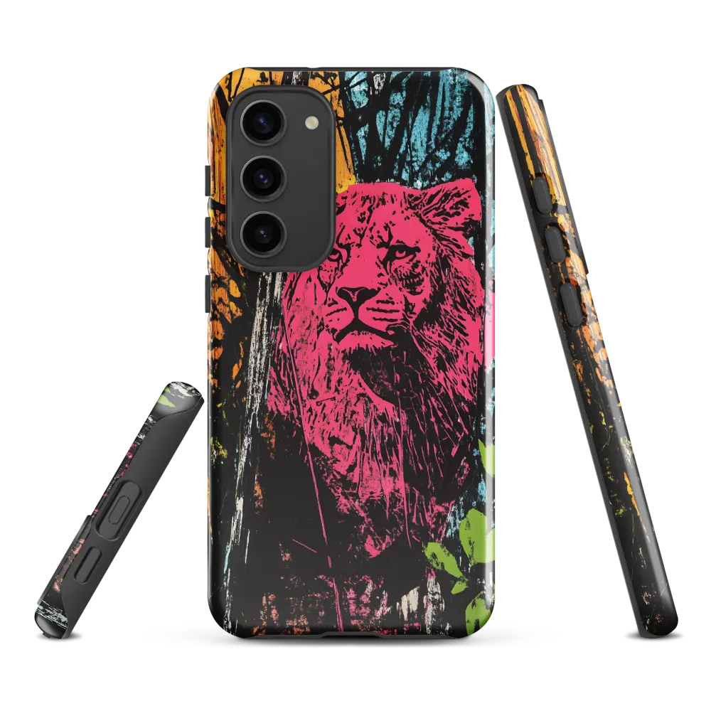Fierce Vibrance: The Pink Lion