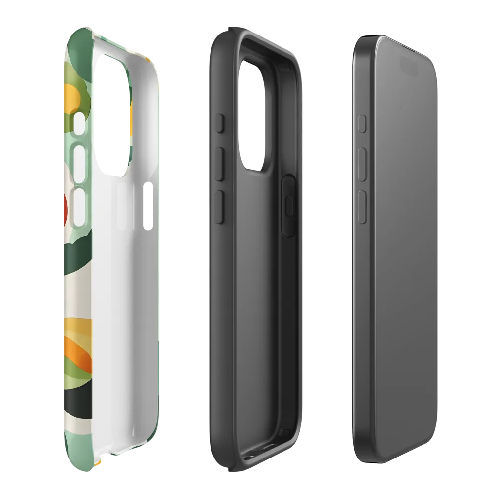 Harmony in Shapes: A Playful Abstract Design | Phone Case |  15 Pro | Tough Case | Matte