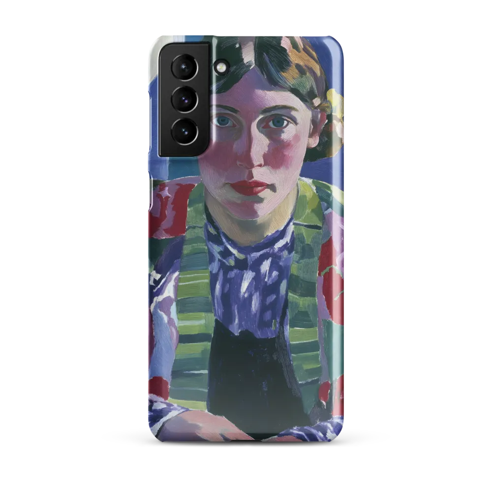 Vibrant Gaze: A Modernist Portrait
