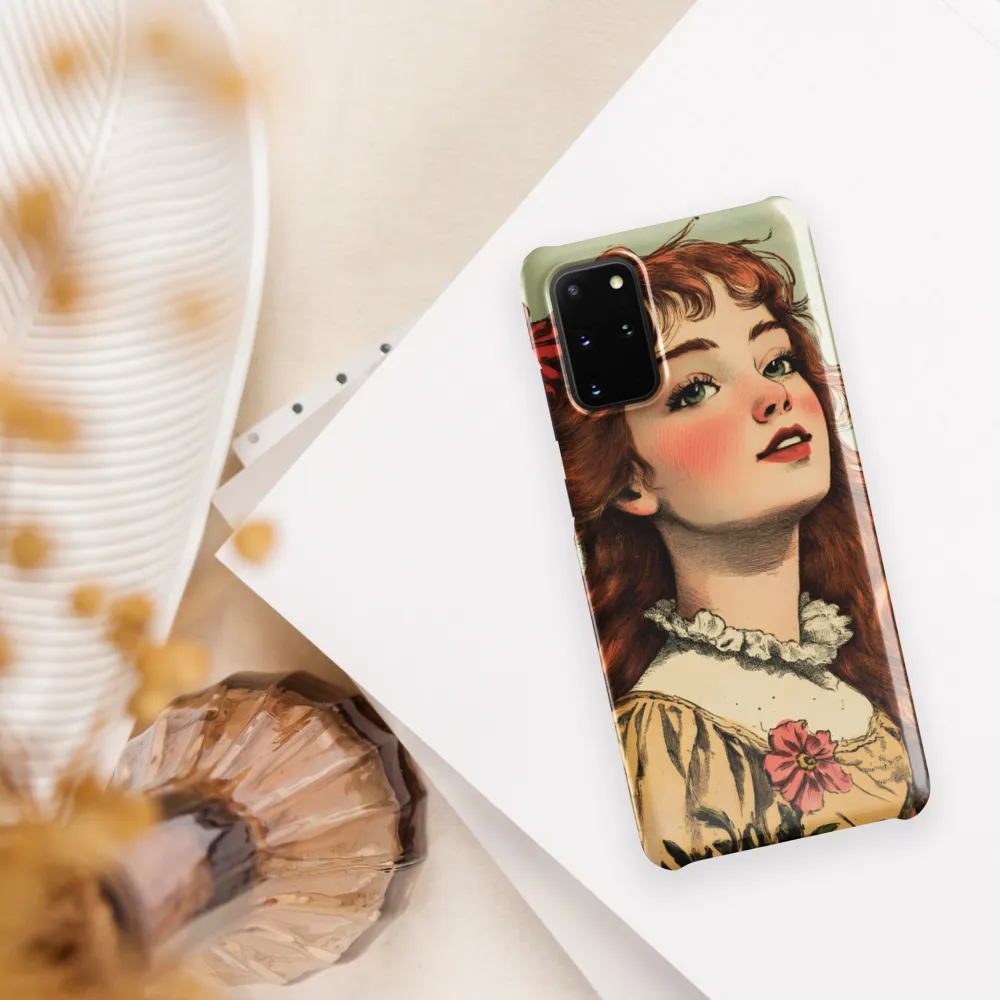 Whimsical Portrait of a Flower-Adorned Girl