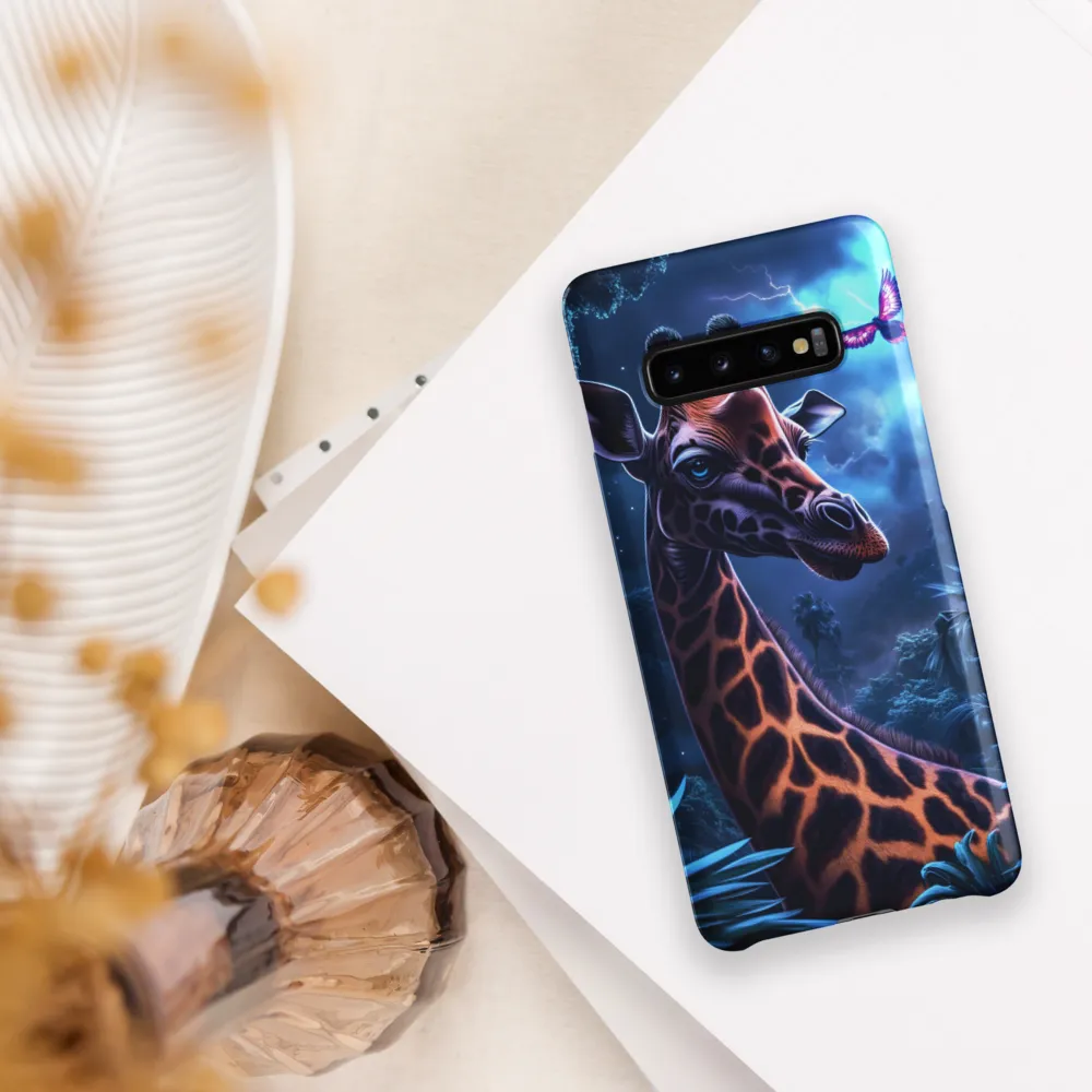 Mystical Giraffe in Twilight Jungle