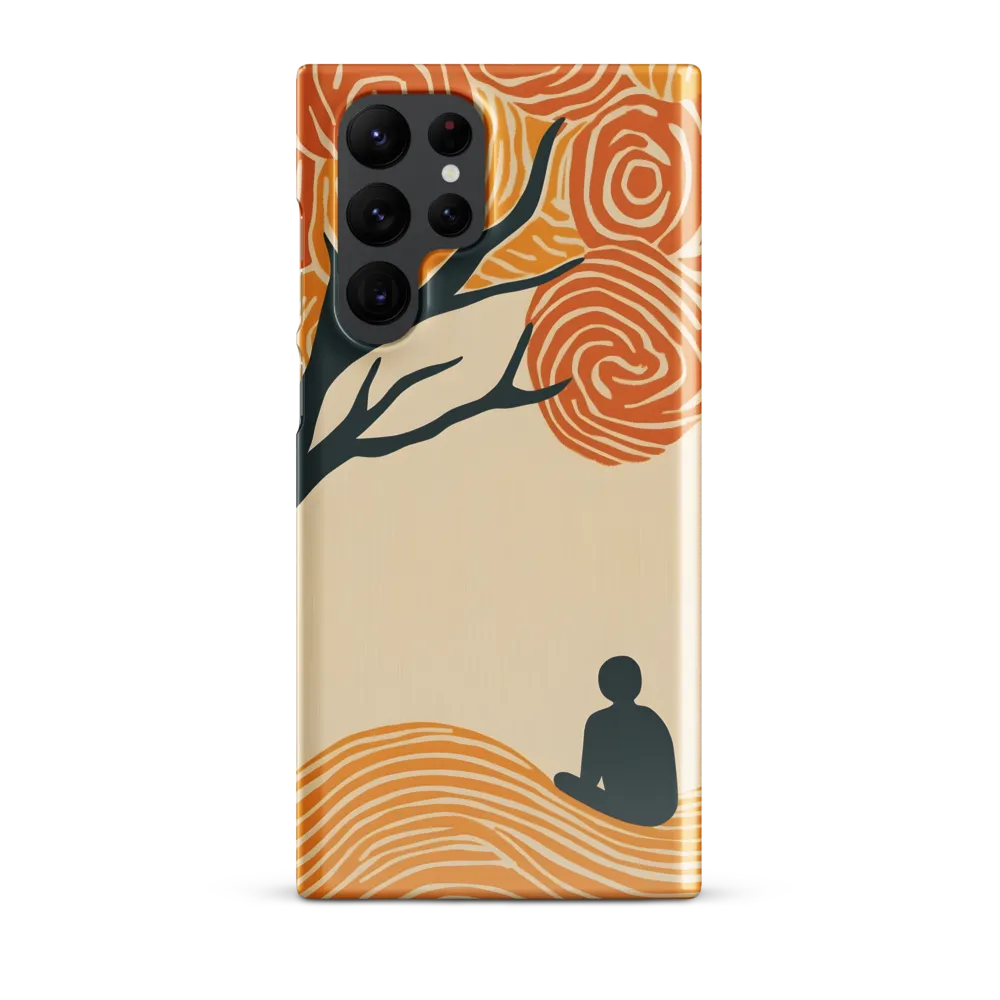 Silent Reflections under Swirling Leaves | Phone Case |  S22 Ultra | Snap Case | Glossy