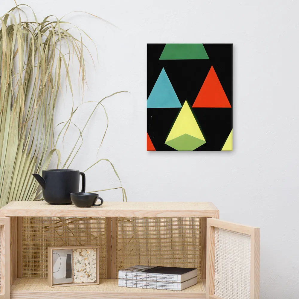 Geometric Harmony in Color | Canvas | 16″×20″