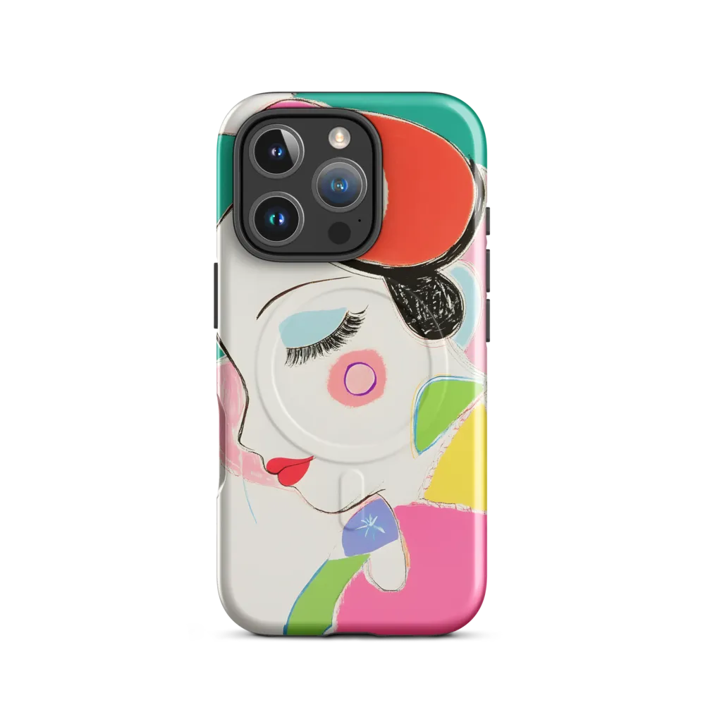 Whimsical Portrait in Colorful Abstraction