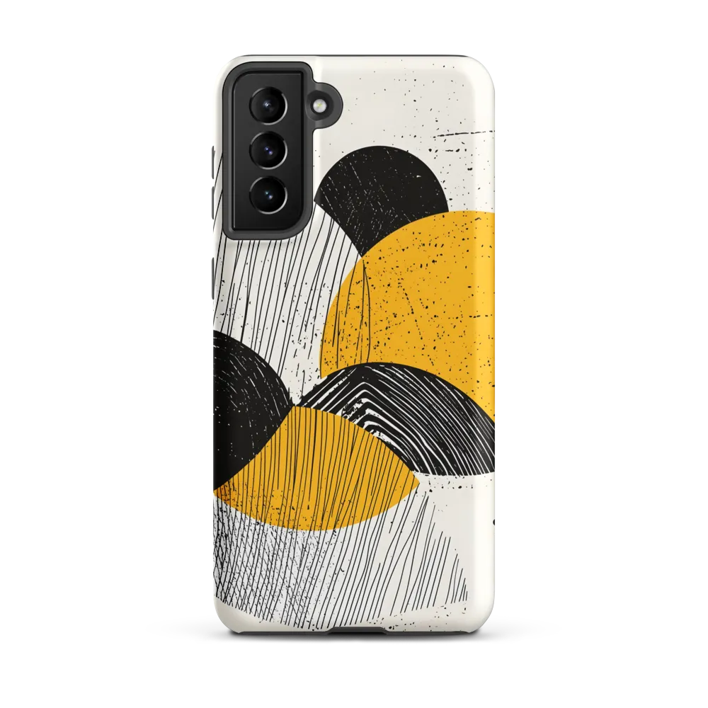Layered Circles — Yellow & Black
