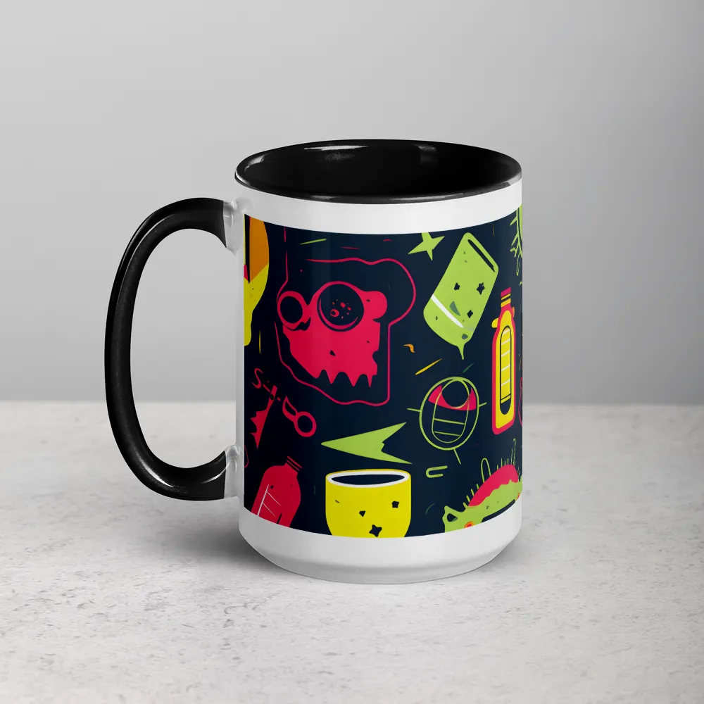 Neon Revelry: A Quirky Exploration of Modern Pop Art