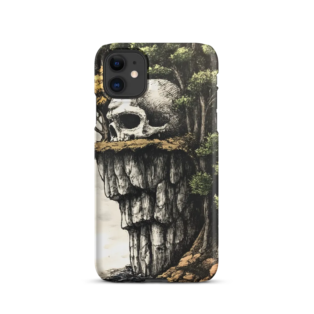 The Whispering Skull: A Surreal Encounter with Nature | Phone Case |  11 | Snap Case | Matte