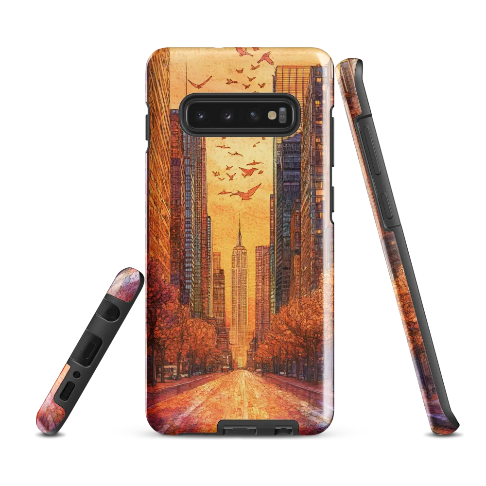 Urban Serenity at Dusk | Phone Case |  S10 Plus | Tough Case | Glossy