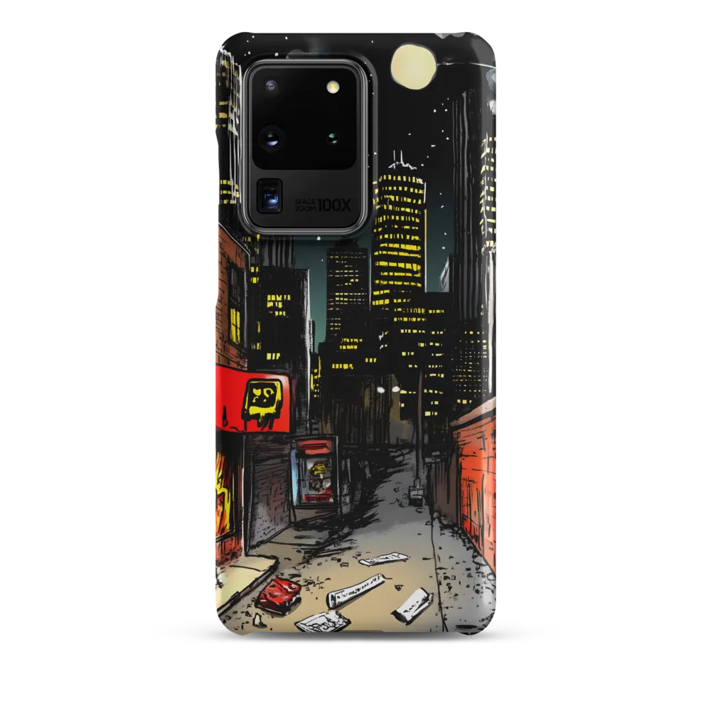 Nocturnal Cityscape: The Hidden Alley | Phone Case |  S20 Ultra | Snap Case | Matte