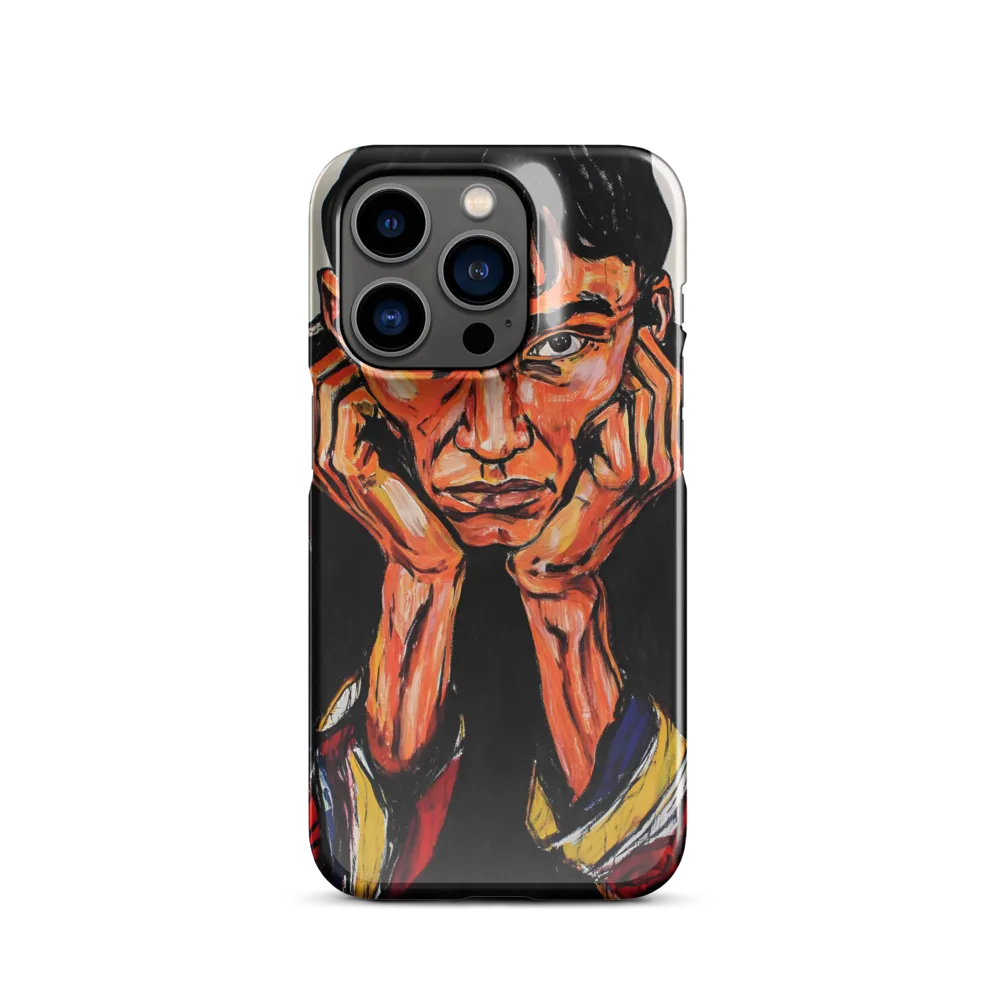 Contemplative Intensity: An Expressionist Portrait