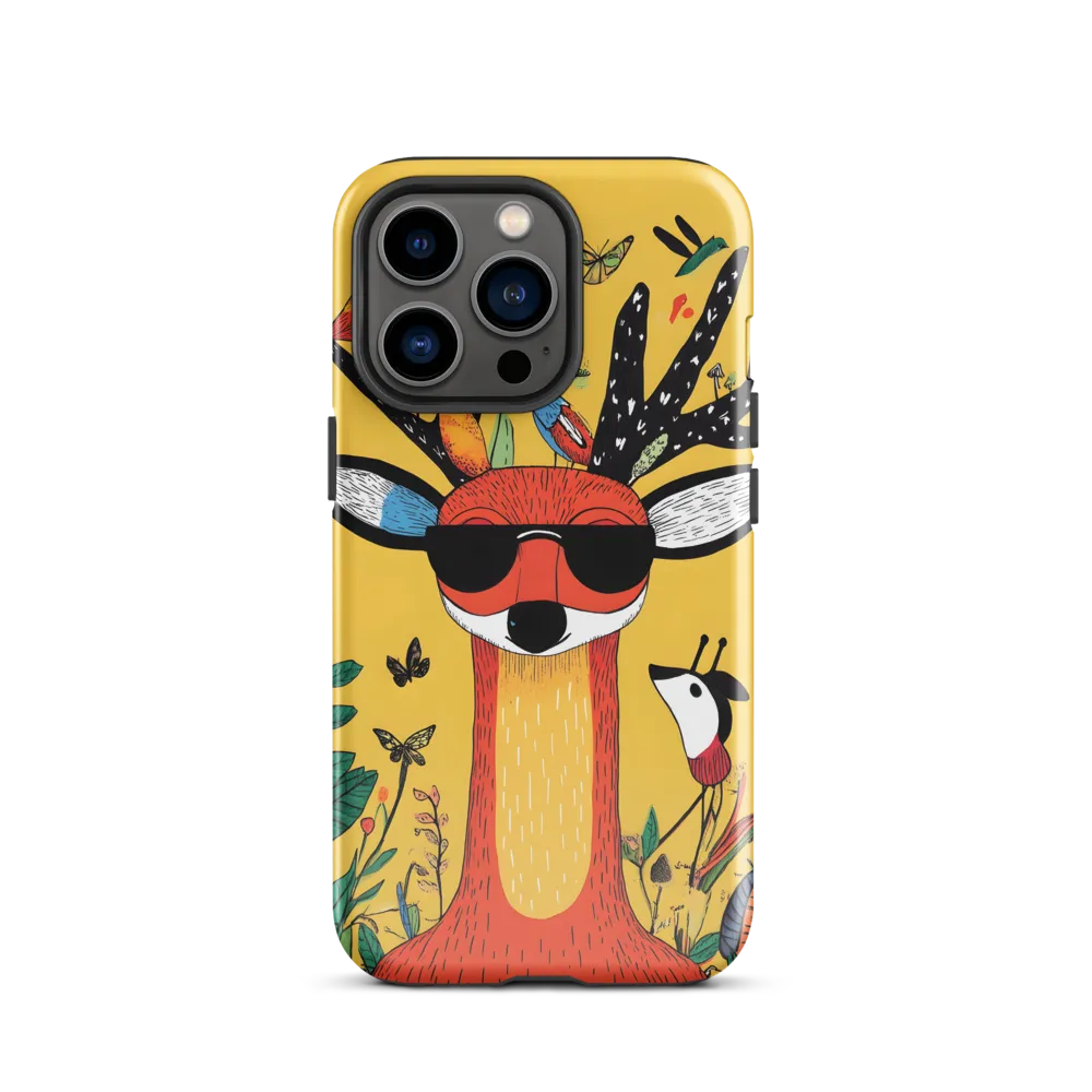 Playful Deer with Sunglasses
