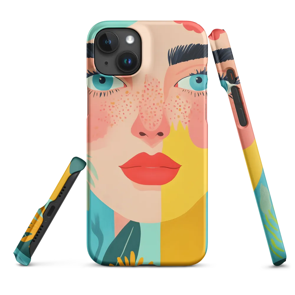 Floral Serenity: A Modern Portrait