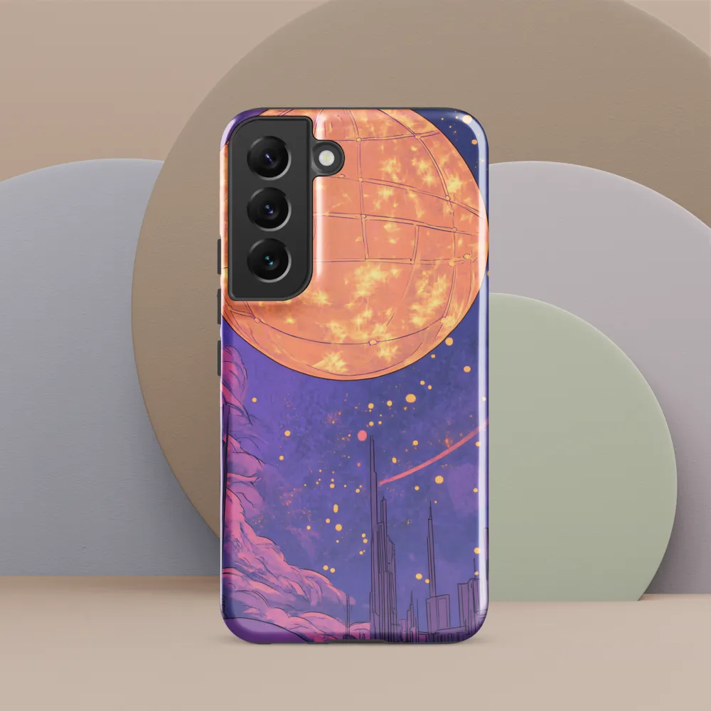 Celestial Cityscape: A Dance of Colors