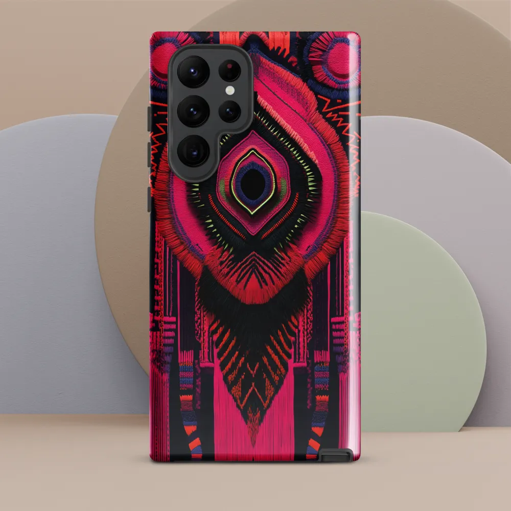 Neon Medallion — Central Weave