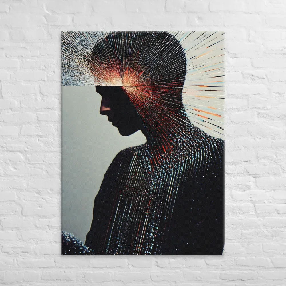Radiant Reflection: An Abstract Journey of Thought | Canvas | 40″×55″