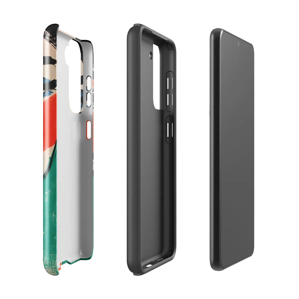 Vivid Portrait of a Modern Muse | Phone Case |  S21 | Tough Case | Glossy