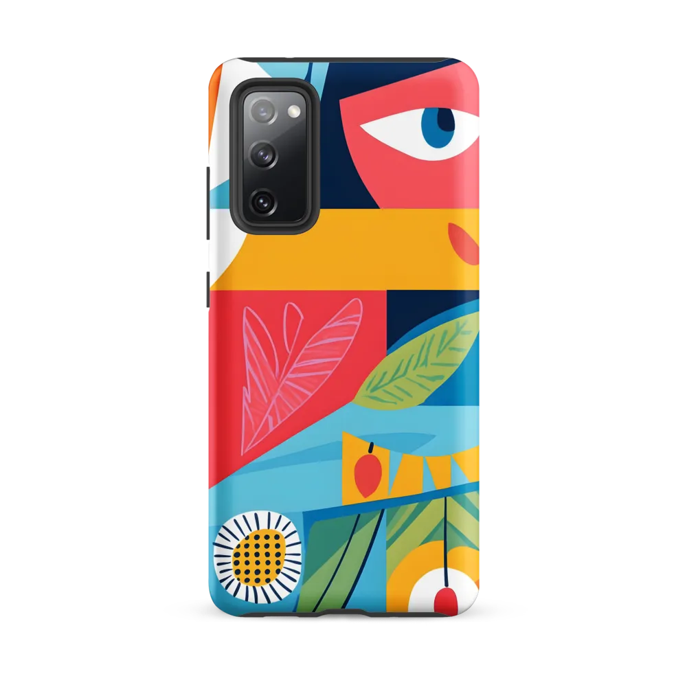 Vibrant Geometric Visage